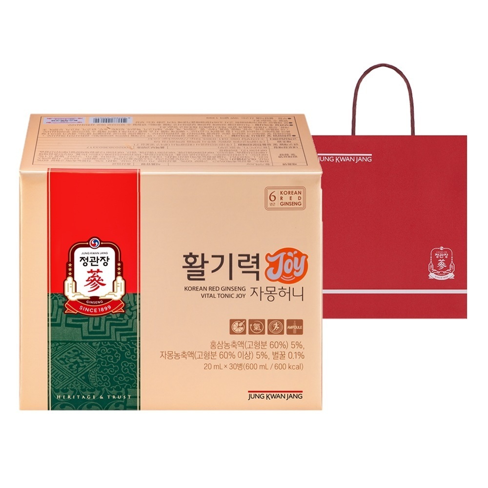 活気力 JOY 20ml 30個 紅参飲料 エナジードリンク 柚子蜂蜜 健康サポート アルギニン ビタミン 体力回復 伝統素材 健康飲料 8,896円