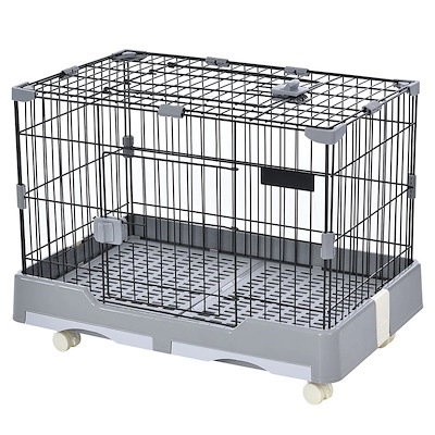 【国内即日発送】ウサギ ケージ 小型 ペットケージ ハムスターケージ 小動物ケージ キャスター付き 天井扉 飼育ケージ いぬ ネコ うさぎ 組立簡単 ルームケージ ウサギケージ 室内飼い スチール