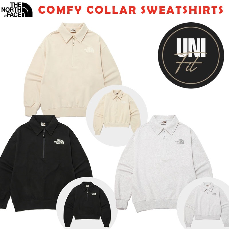 韓国正規品保証 関税負担なし NM5MP02J COMFY COLLAR SWEATSHIRTSデイリー 基本 着装 男子 女子 人気 韓国 ファッション 男女共用 アウトドア