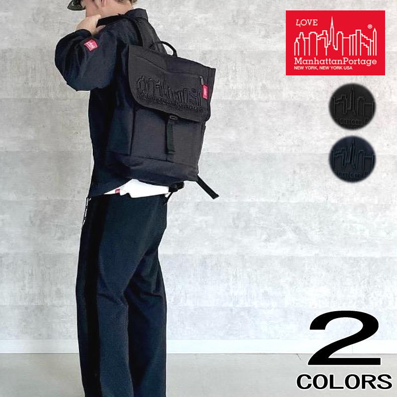 正規品 Washington SQ Backpack 3D Embroidery 2018 ブラック 1220-3EMB-18 ブラック