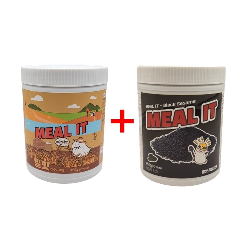 【公式/韓国正品】 低カロリー無糖食事代用プロテインシェイク (ロースト7粒 450 g + 黒ごま 450g )