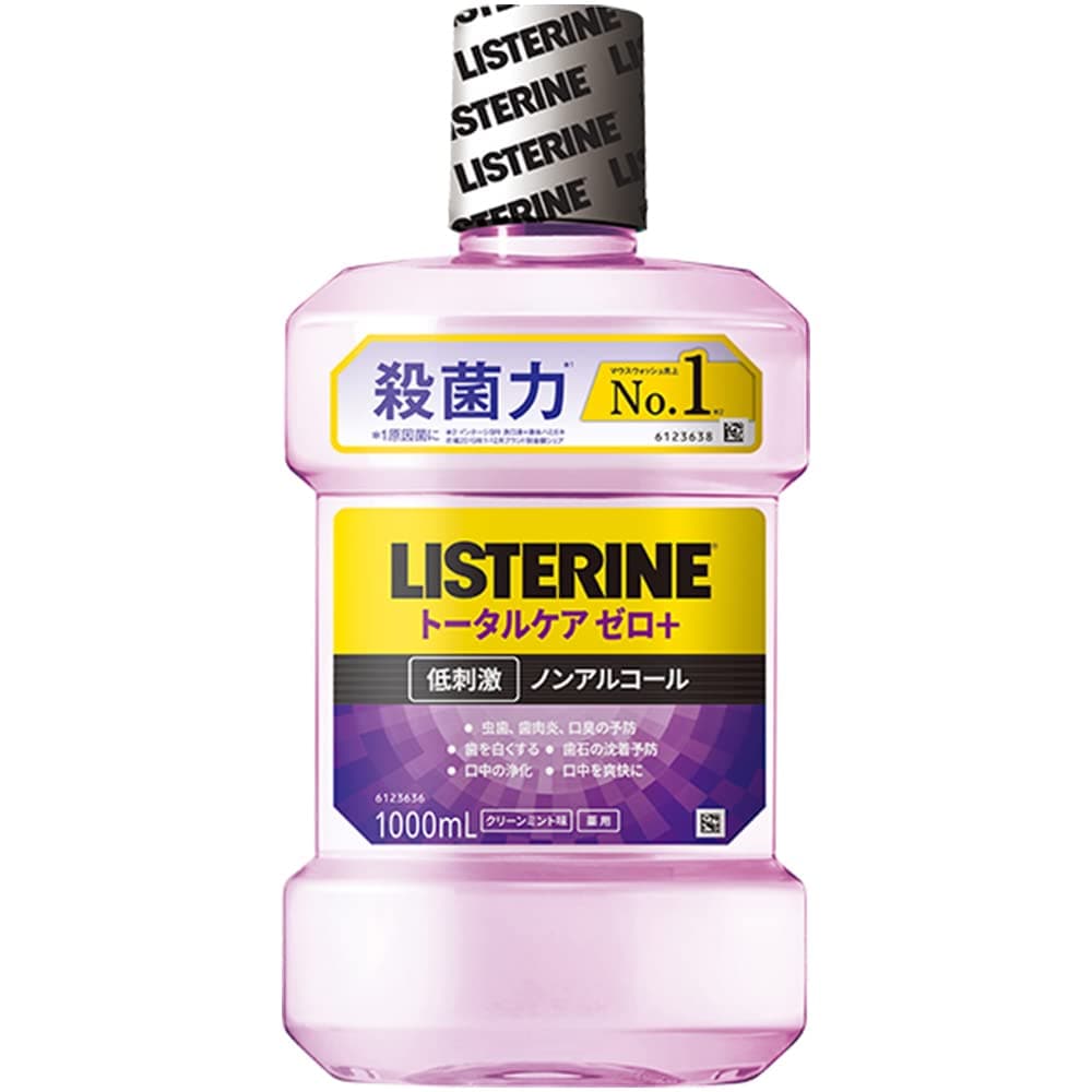 【まとめ買い】医薬部外品 薬用 LISTERINE(リステリン) マウスウォッシュ トータルケアゼロプラス 1000mL6個