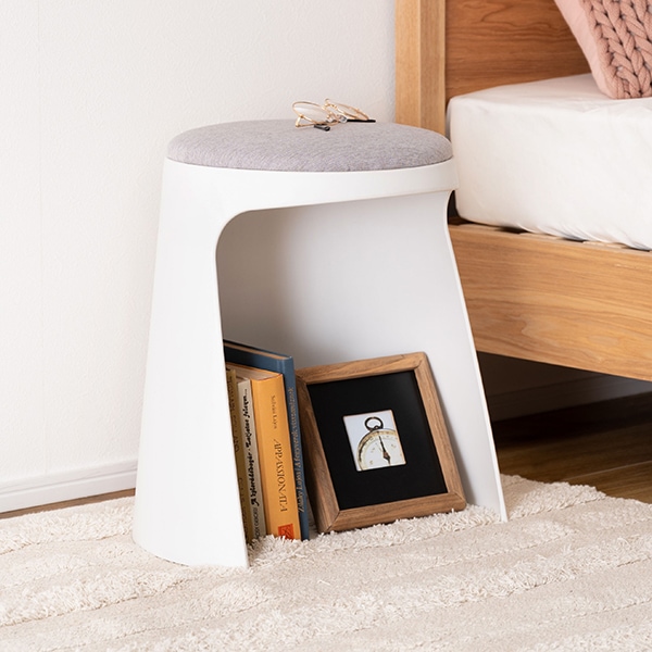 TOE-128WH ホワイト スツール メーカー直送