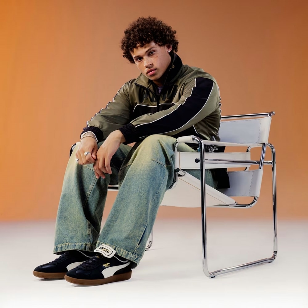 プーマパレルモプレミアム 40174402-プーマブラック-ウォームホワイト