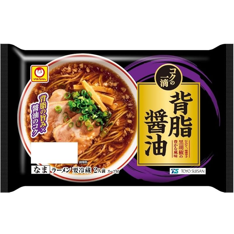 [冷蔵]マルちゃん コクの一滴 背脂醤油 ２人前×6袋