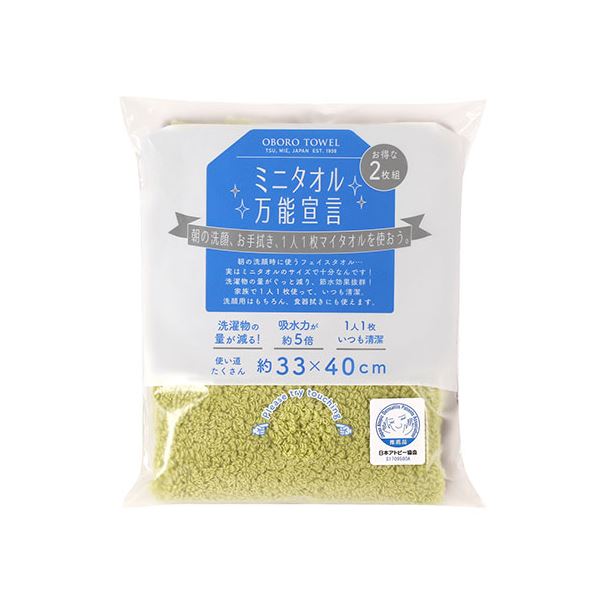 (まとめ) 本多タオル ミニタオル万能宣言 おぼろタオル ハンドタオル2枚組 ナチュラル系 BN-NAT (×5セット)