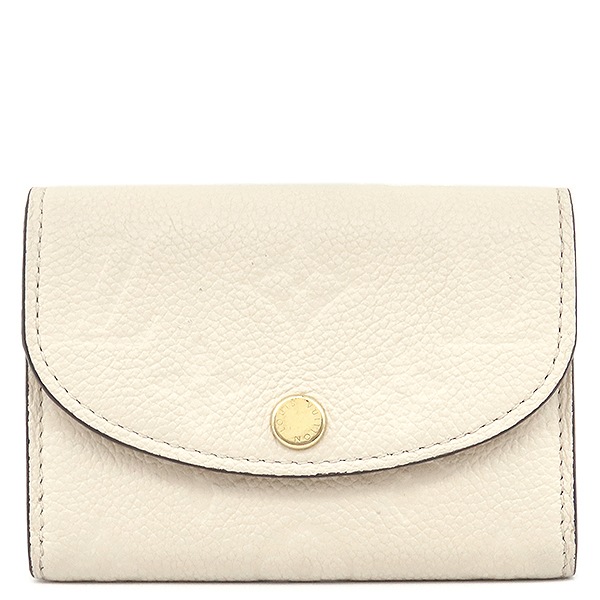 ルイヴィトン コインケース ポルトモネ ロザリ モノグラムアンプラント クレーム ゴールド金具 小銭入れ カードケース M81455 RFID 【箱】【中古】