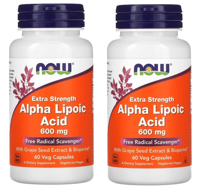 ナウフーズ アルファリポ酸 2本セット 60 カプセル 600mg alpha lipoic acid