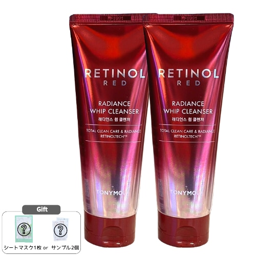 レッドレチノール ラディアンスホイップクレンザー 150mL×2本 毛穴ケア＆透明感UP 洗顔フォーム 韓国コスメ