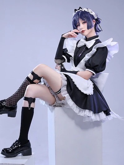 ロリータ メイド服 仮装 変身 コスチューム コスプレ スカラマシュ Genshin 流浪者 散兵 げんしん 原神 スーツ ハロウィン 2023年新作入荷コスプレ