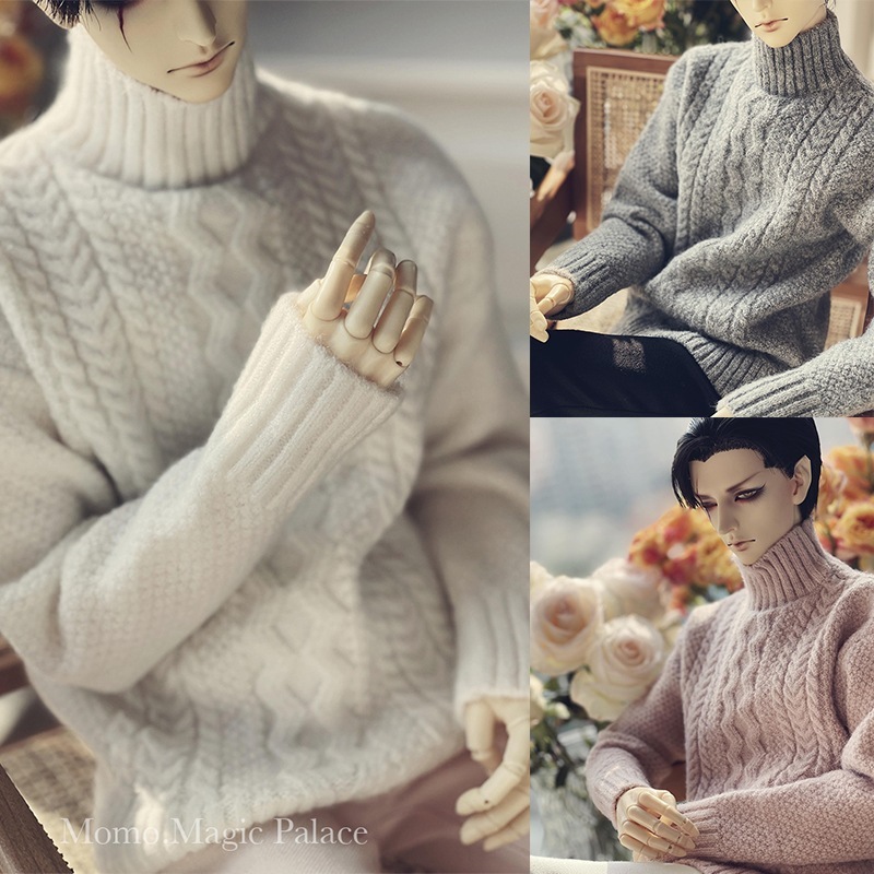 BJD ドール用 衣装 ハイネックセーター 上着 65cm/POPO68/70cm/ID75/HIDサイズ球体関節人形 ドール服