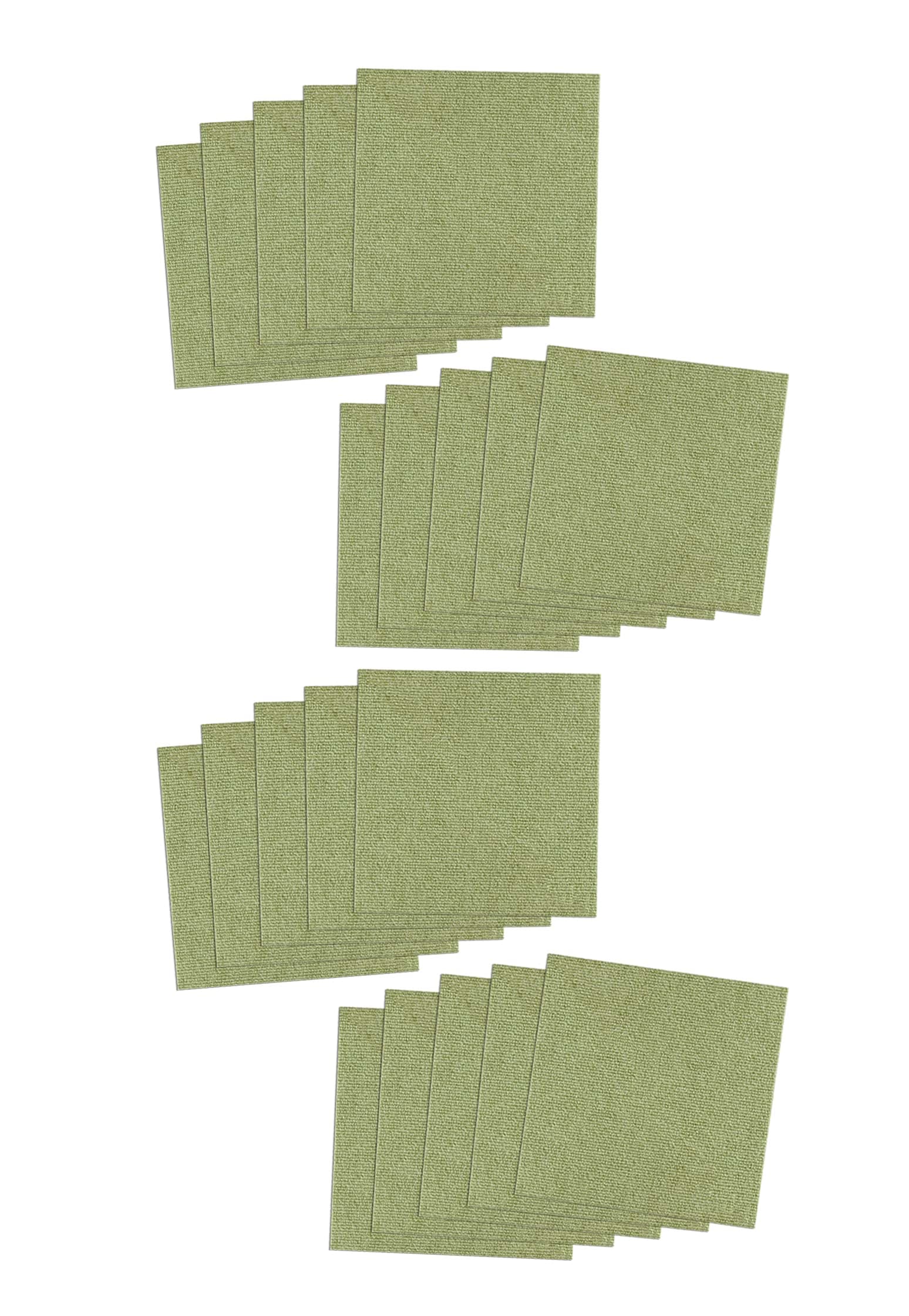 サンコー おくだけ吸着 獣医師推奨 ペット用撥水タイルマット 30cm×30cm 20枚入 グリーン 犬 猫 サンコー カーペット 【日本製 撥水 消臭 洗える ハサミでカット可】 KM-02