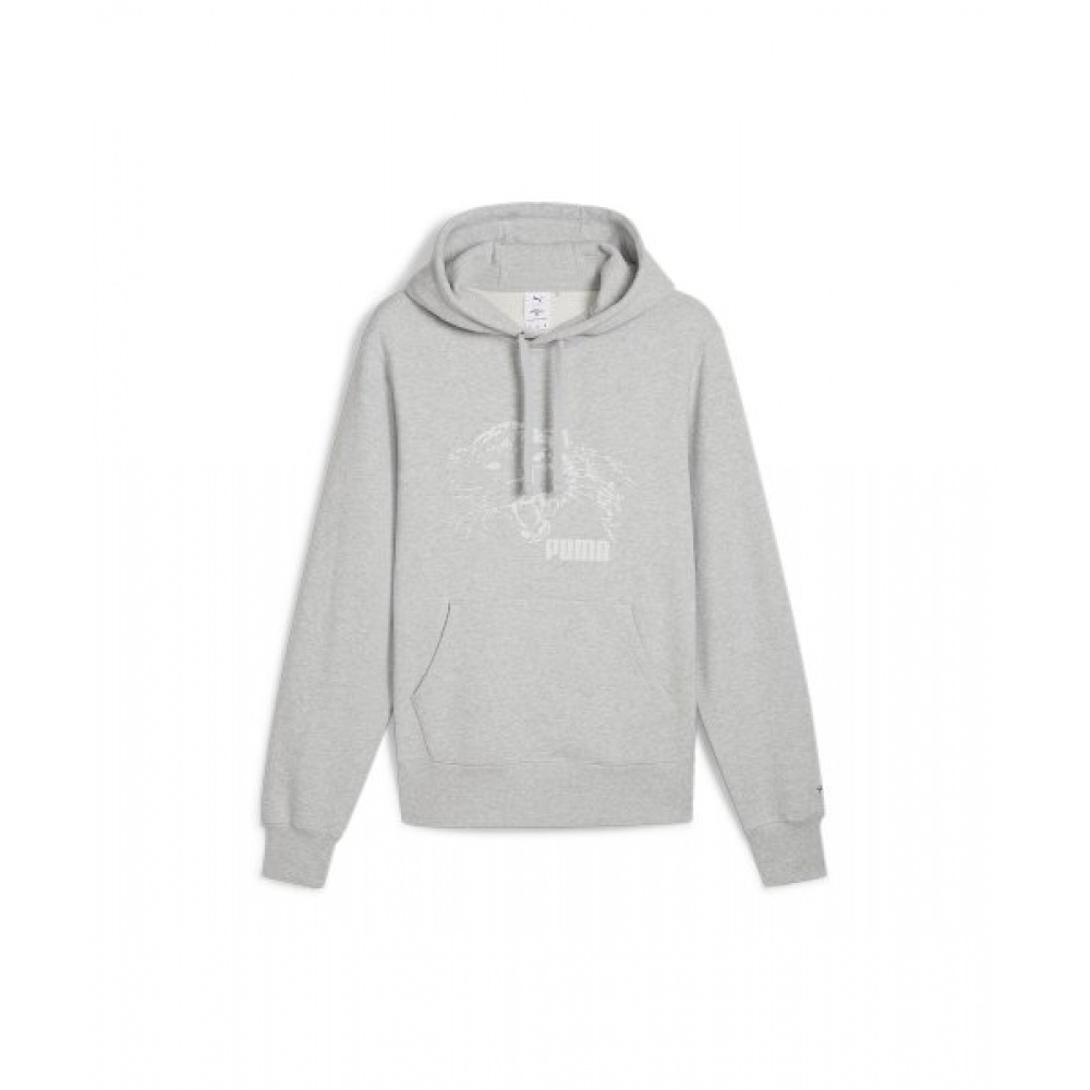 プーマプーマ×ノアグラフィックパーカー-ライトグレーヘザー/ 623872-04