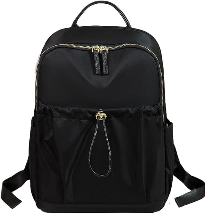 PCリュック レディース ビジネスリュック PC収納 パソコンリュック A4 15インチPC対応 キャリーオン機能 背面ポケット 撥水・耐傷(ブラック)