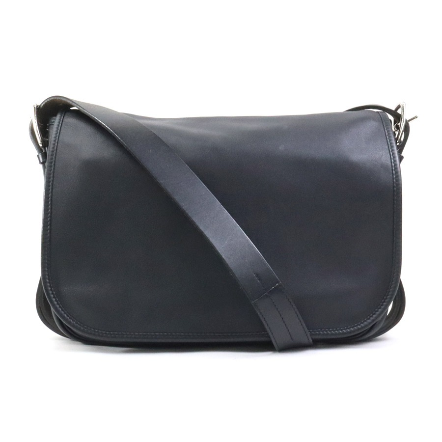 エルメス HERMES ショルダーバッグ バルダ30 ヴォーシッキム ブラック ユニセックス 90032g