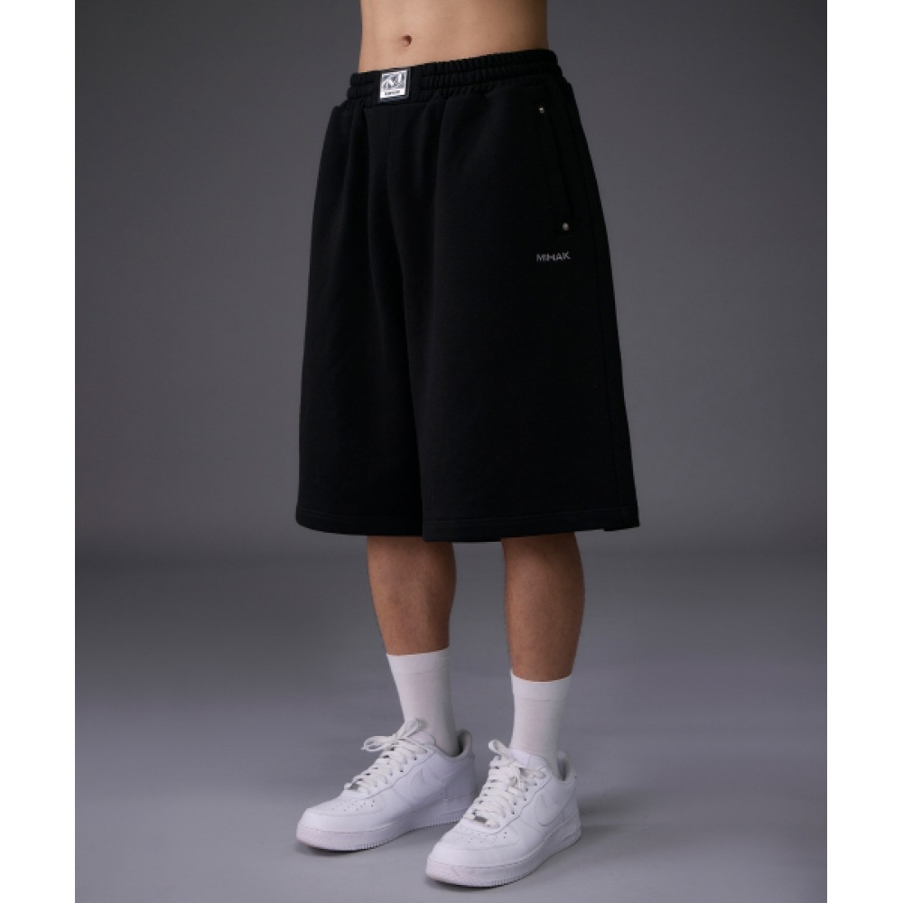 MIHAK メタルプレートバミューダパンツ (BLACK)