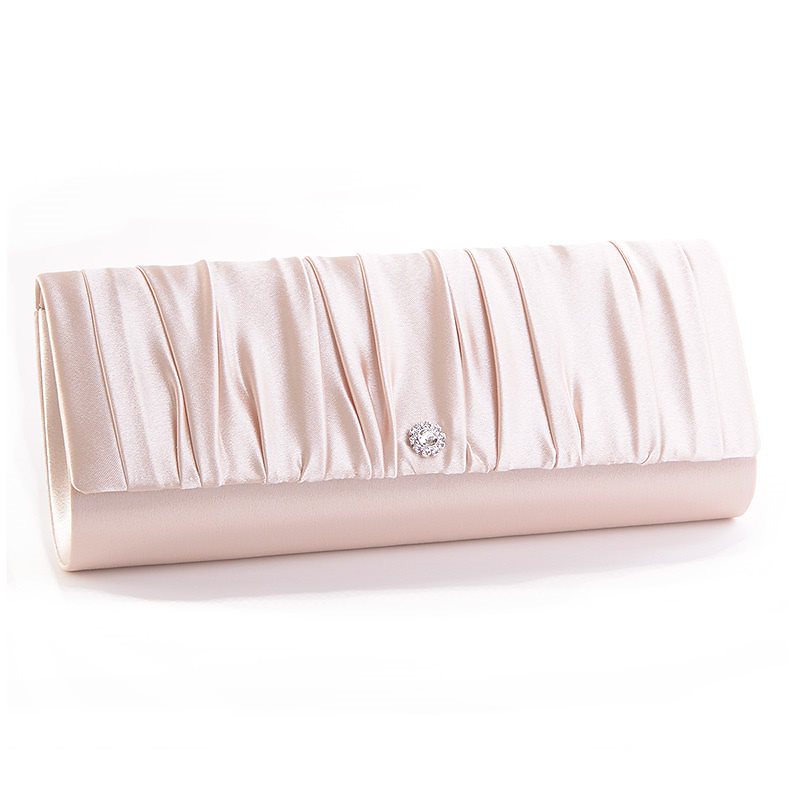 日本製サテンドレープパーティーバッグ 結婚式 2次会