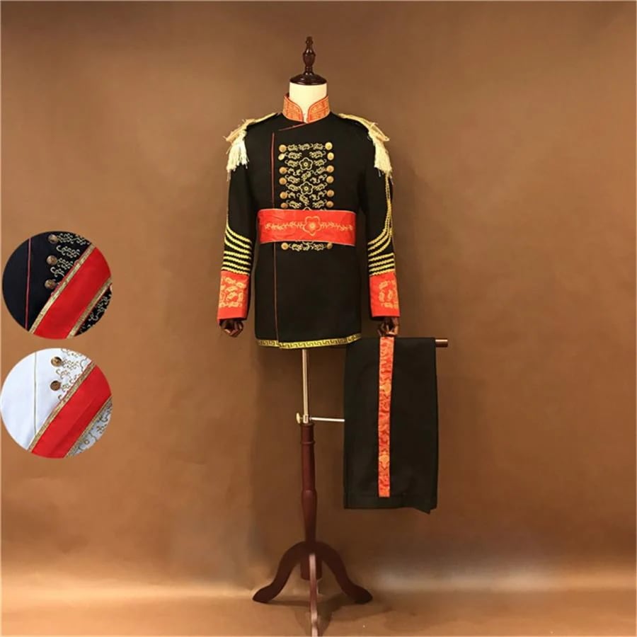 【一部分3日内出荷】XS/S/M/L/XL 公爵 宮廷服 男性用スーツ 4点セット 皇室 王子 コスプレ衣装 演出服 王子様 貴族 衣装 メンズ 宮廷服 中世 大人