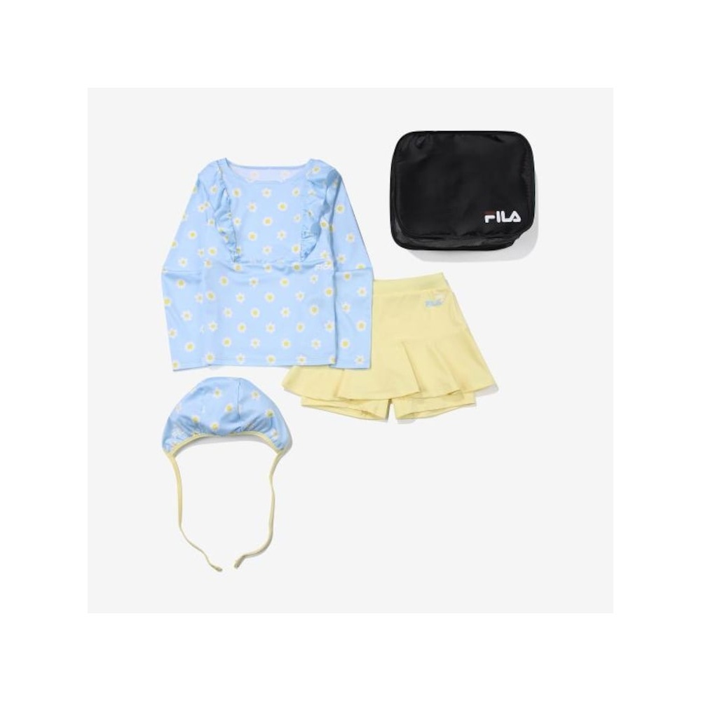 [FILA KIDS] フラワーラッシュガードセットアップ (FK2SWF2A16F_PBE) Q0ZFK2SWF2A16FPBE
