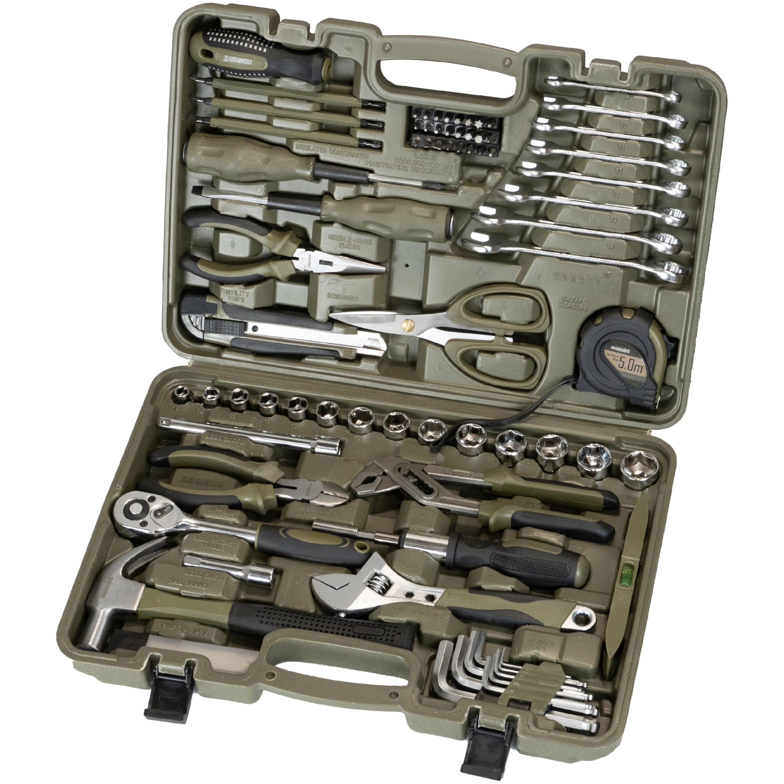 ツールセット 79種類 DIY&ampホームメンテナンス 自動車バイク整備 工具セット トルクス ラチェット 防災用品 家具組立