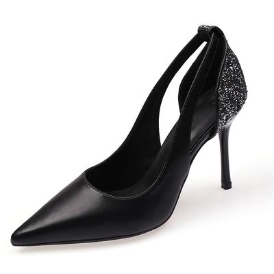 ポインテッドトゥ レディース ピンヒール 結婚式 靴 キラキラ ハイヒール パーティー パンプス 歩きやすい ビジュー グリッター キャバ
