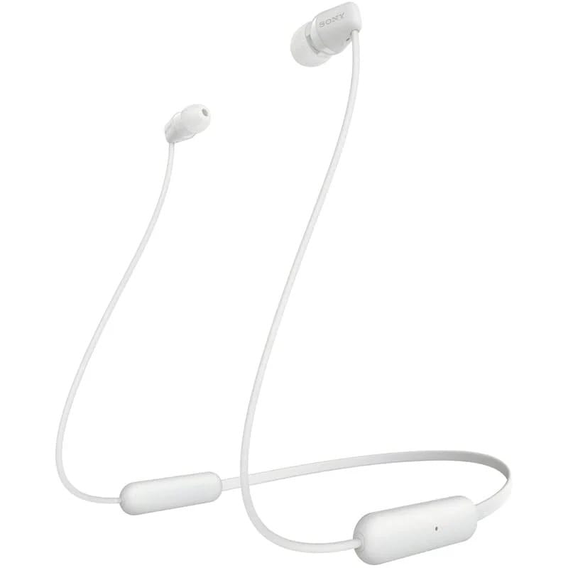【即納】ソニー ワイヤレスイヤホン WI-C200 : Bluetooth対応/最大15時間連続再生/マイク付き 2019年モデル ホワイト WI-C200 WC