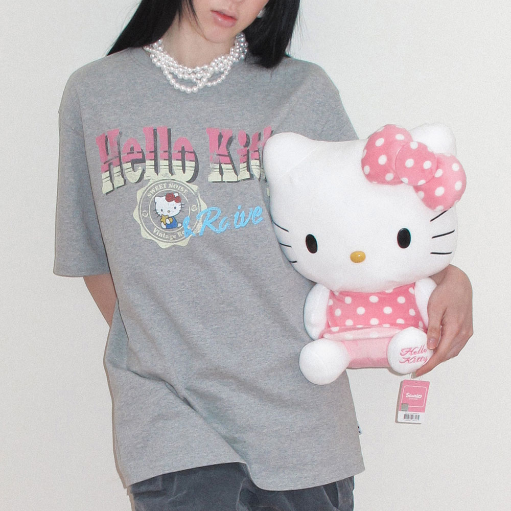 RAIVE X HELLO KITTY スタンプグラフィック Tシャツ VW6ME004_2color