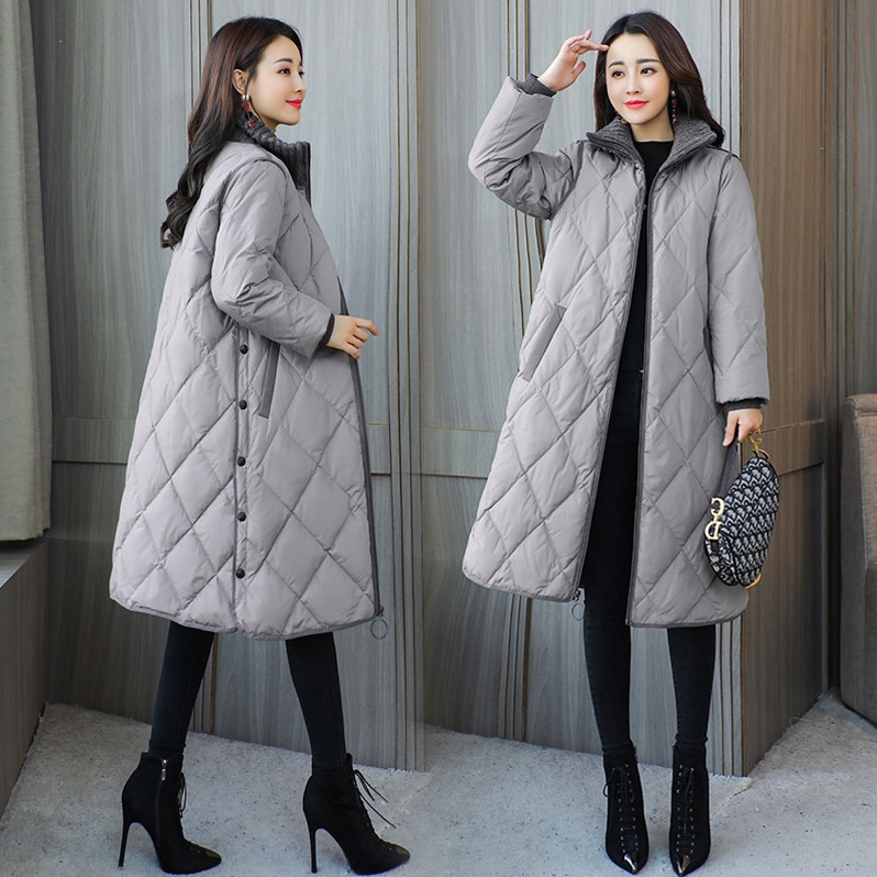 万能流行感 アウター 中綿コート ダウン風コート レディース コート ロング丈 秋冬 ダウン風ジャケット 冬アウター ゆったり 暖かい 大きいサイズ 40代 50代60代