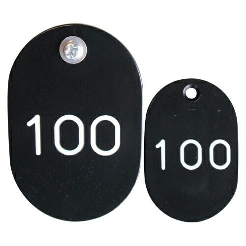 ＰＰ親子札２枚組ポリプロピレン番号入連番 CR-PY100-B