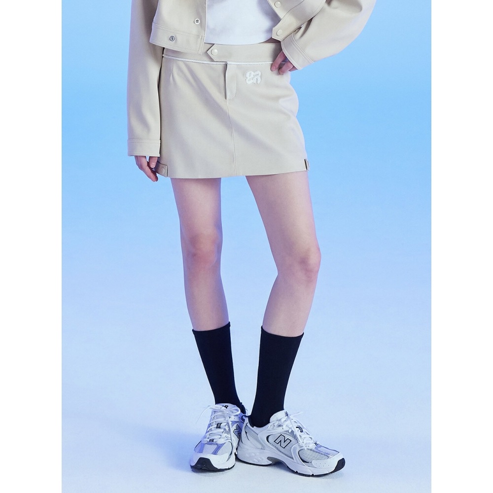 グロウニージェイデンスエードスカート(クリーム)