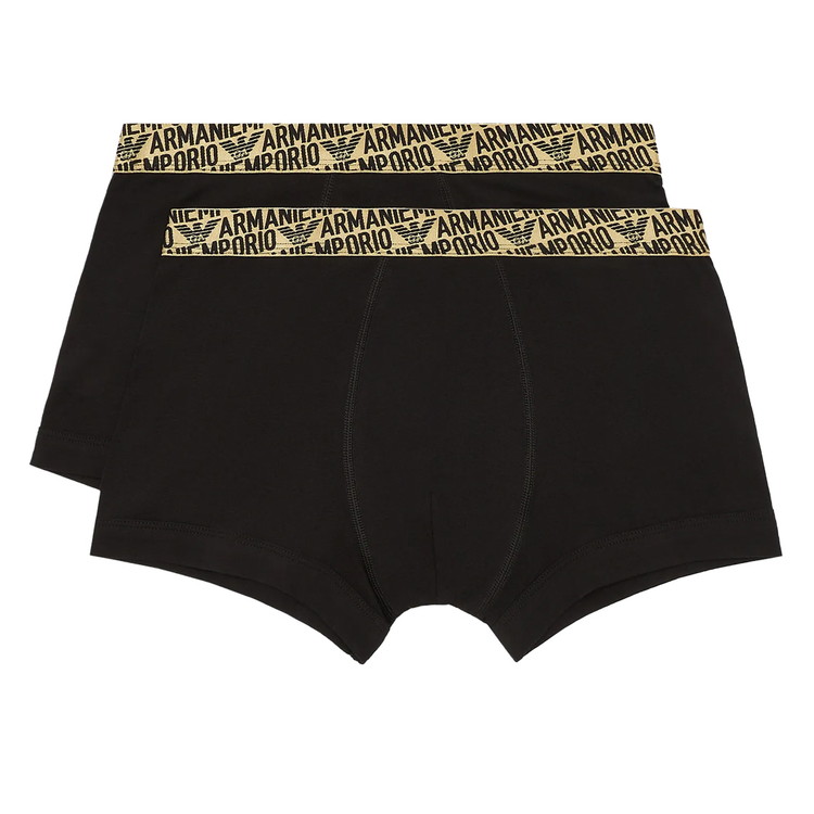 ALL OVER SHINY LOGOBAND ボクサーパンツ 2PK [ブラック]【111210-4F598-17020】