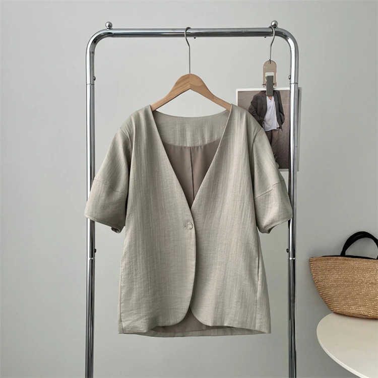 激安セール コート レディース ゆったりする 綿のスーツ 気質 ボタン一粒 パフスリーブ 洋服 上着 大人気 エレガント