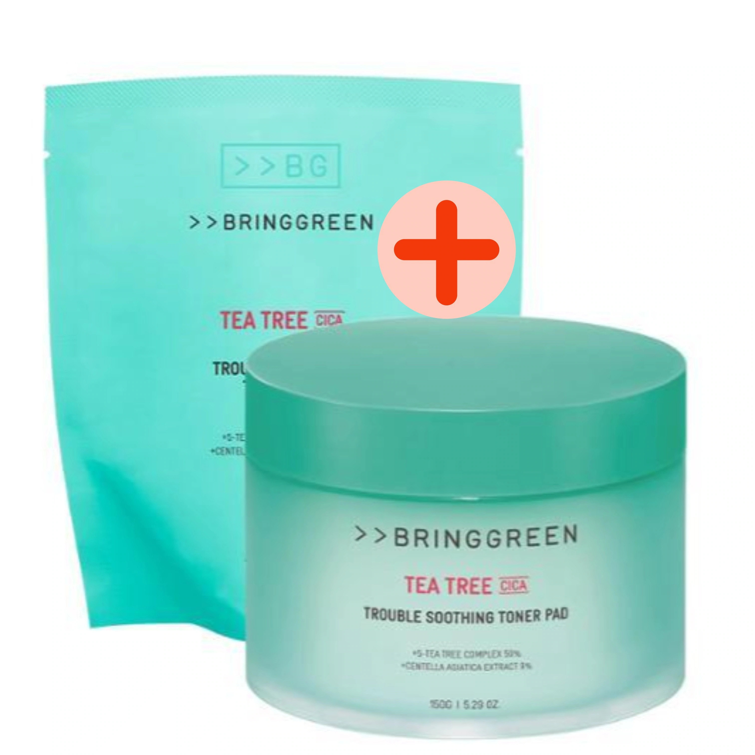 【本品+リフィル】ティーツリーシカトラブルスージングトナーパッド, 90+90枚