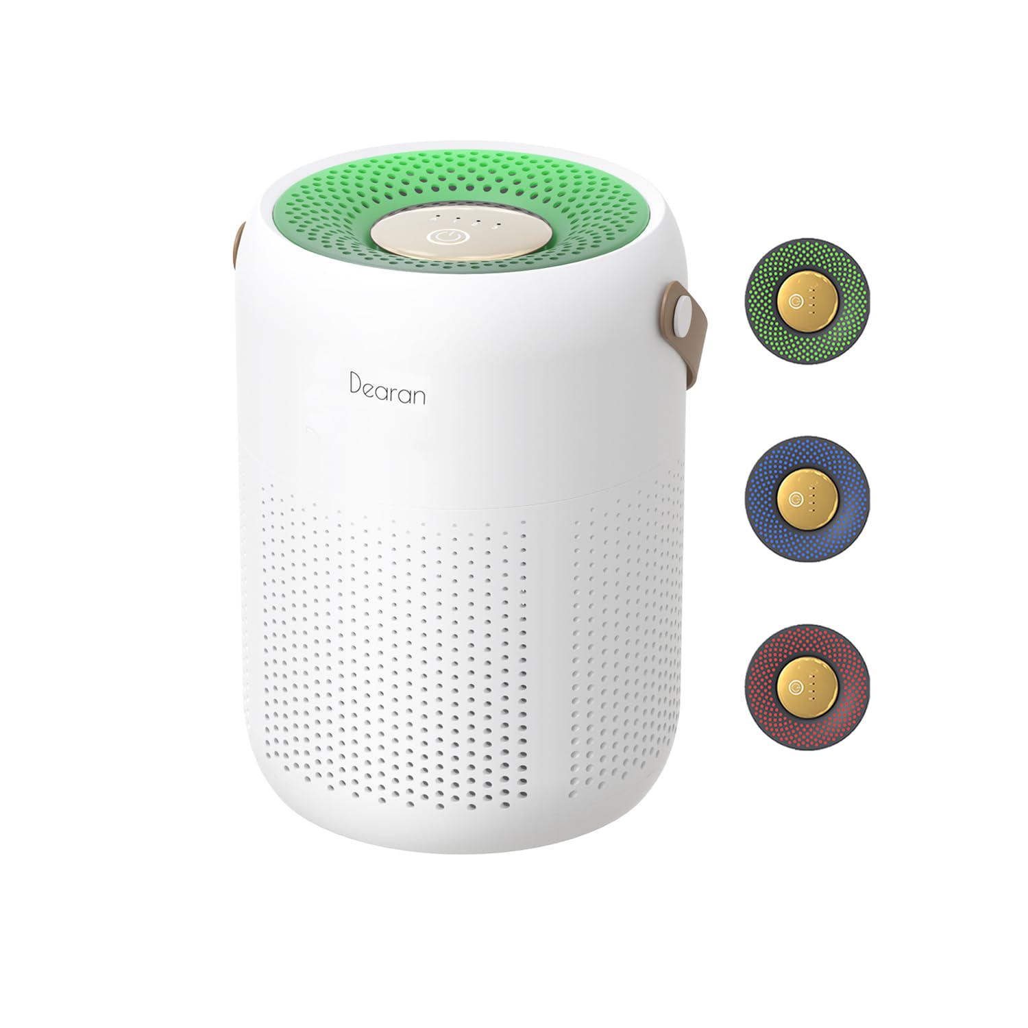 空気清浄機 小型 花粉 卓上【自動空気質検知・マイナスイオン】 卓上 空気清浄機 節電対策 ペット向 ホコリ 花粉10-20畳 静音 軽量 省エネ アレルギー対策 コンパクト ギフト最適 (ホワイト)