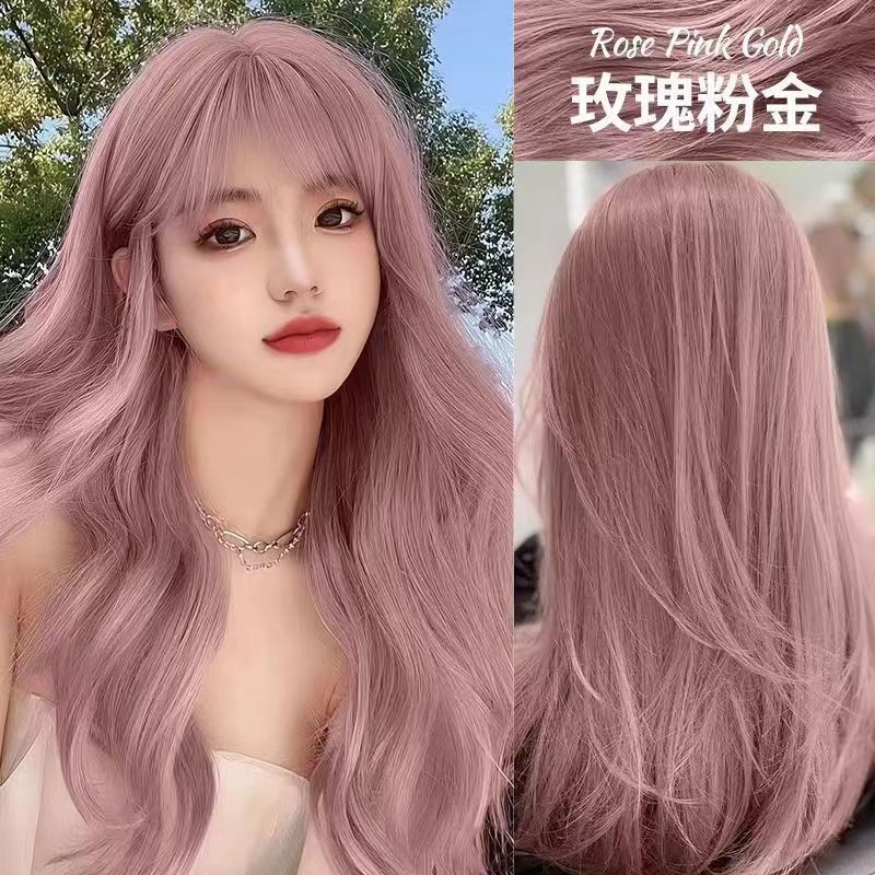 ローズピンクゴールド染毛剤24人気カラー植物純天然染毛料自宅で自分で染める1