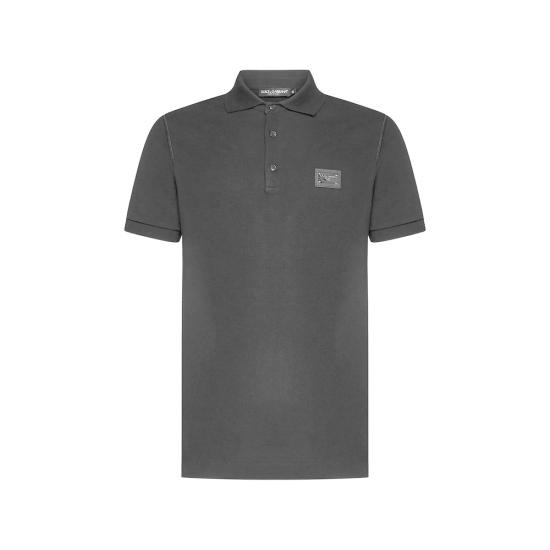 DOLCE & GABBANA Men Polo Shirts G8PL4T G791D N0000 BLACK