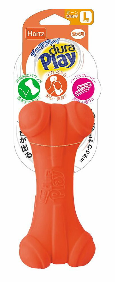 他サイト： 住商アグロ デュラプレイ ボーン Lサイズ ネオンオレンジ 犬用おもちゃの商品画像