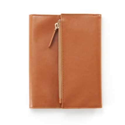 （まとめ買い）ダイゴー isshoni. ペンケース付ノートカバー合皮 B6対応 キャメル N1873 [x3]