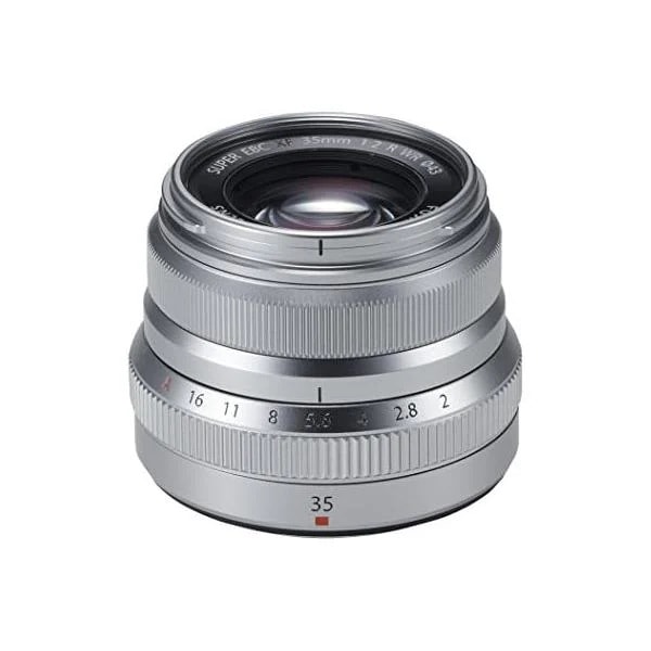 【中古】FUJIFILM X 交換レンズ フジノン 単焦点 標準 コンパクト 35mm F2 防塵防滴耐低温 絞りリング シルバー F XF35MMF2 R WR S