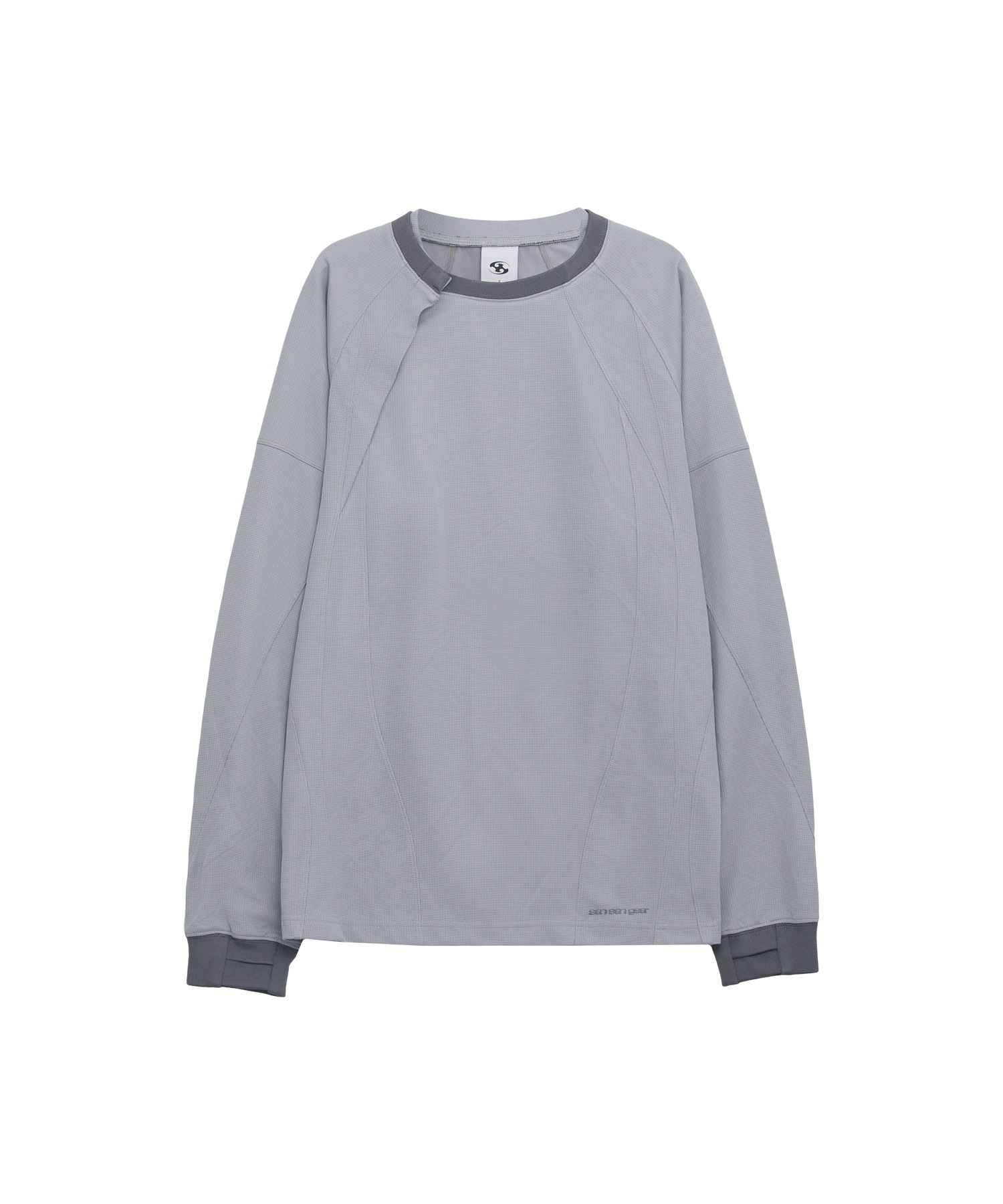 【SANSANGEAR】 PLACKET LONG SLEEVES : GREY 12,680円