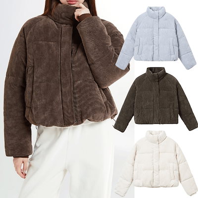 【SPAO】パステル PUFFER コーデュロイ ダウンジャケット Qoo10] スパオ 24FW パステルコーデュロイフーパー : レディース服