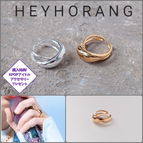 HEYHORANG公式取扱店* サイズ調整可能!925 silver Illion リング 2Color* free size (10-14号)