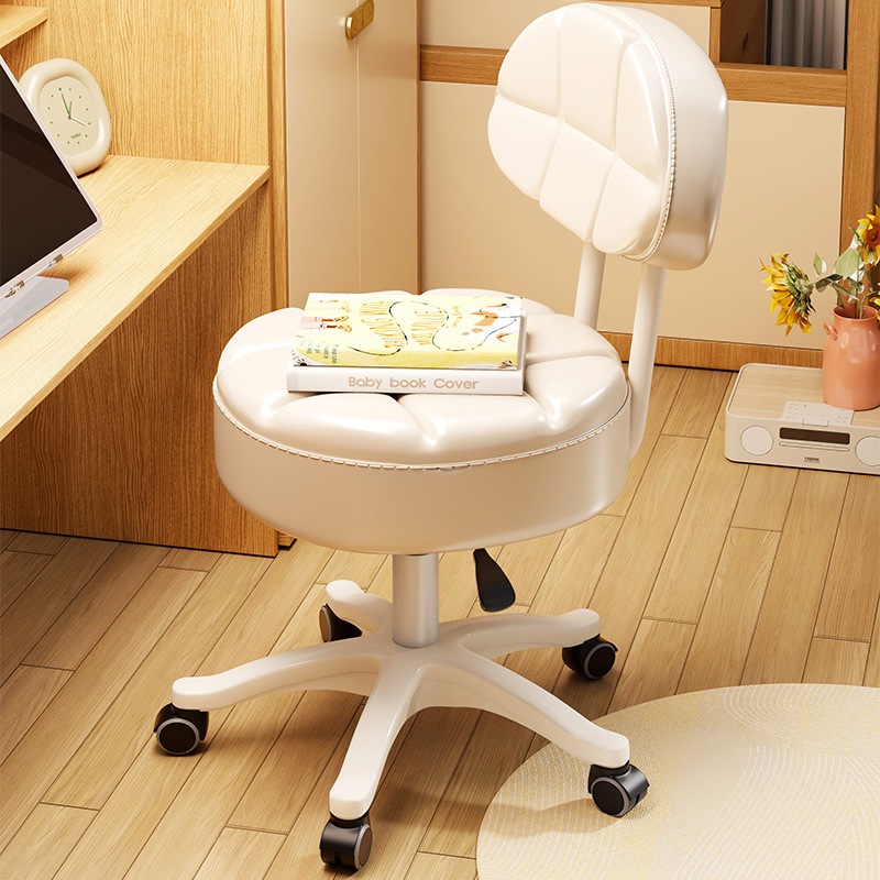 11 ホームガールズのためのメイクアップスツールライトラグジュアリーハイエンドドレッシングテーブルチェアインターネットセレブセレブハイバリューマニキュアバックレストスツール 22222