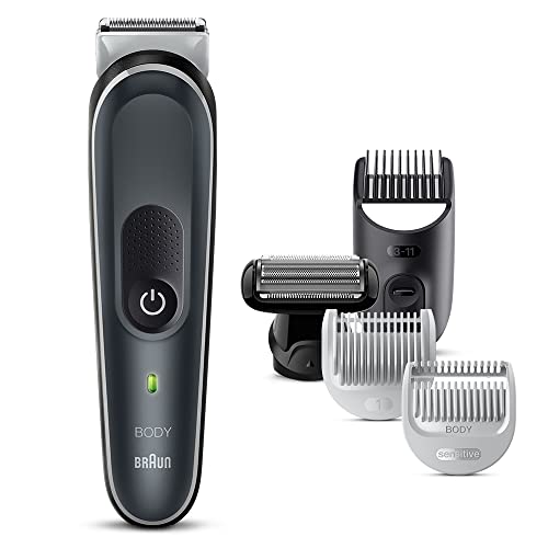 ブラウン(Braun) ボディグルーマー5 BG5360 男性用 ワキ 胸 腕 脚 デリケートゾーン ボディシェーバーヘッド搭載でより快適なシェービング 2つのアタッチメント 1-11mm の長さに