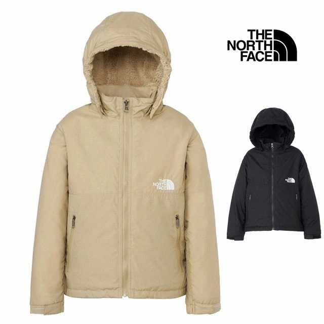 ザ・ノース・フェイス コンパクトノマドジャケット キッズ 男の子 NPJ72451 女の子 ボアジャケット 撥水 フード付き 上着 長袖 静電ケア 防寒 子供服 フリース シンプル カジュアル キャン