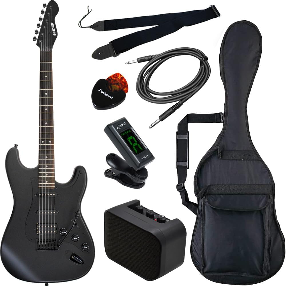 SELDER セルダー エレキギター ストラトキャスタータイプ サクラ楽器オリジナル STC-04/BB 初心者入門ベーシックセット