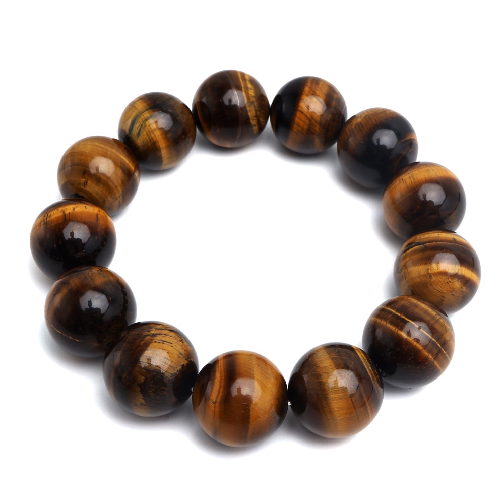 天然タイガーアイブレスレット 18mm S/M [b1023-18mm]