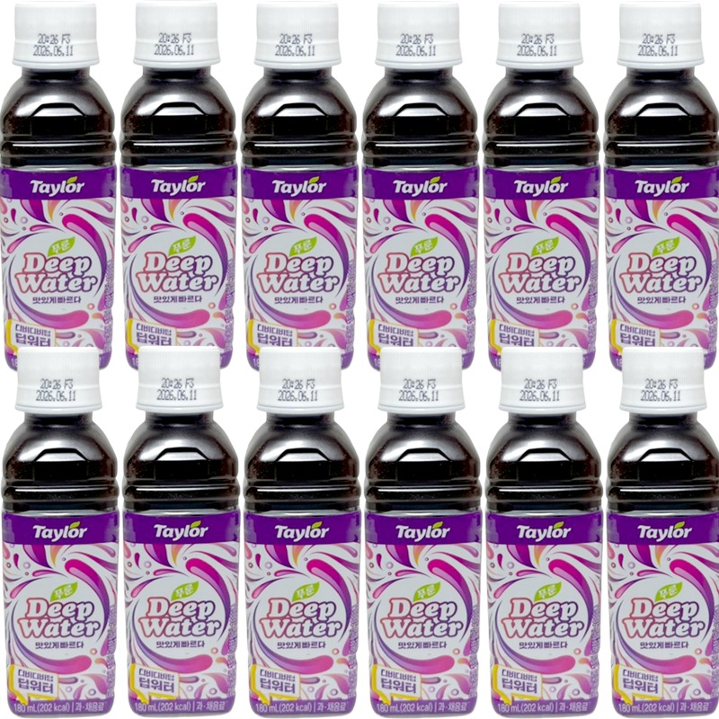 [Taylor ]プルーン ディープウォーター 180ml x 12個 便秘 ダイエット飲料 快便 deep water