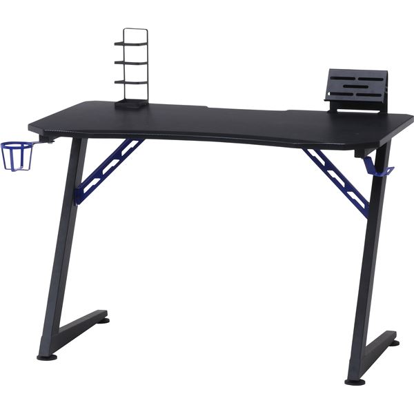 ゲーミングデスク 幅105cm [ブルー]