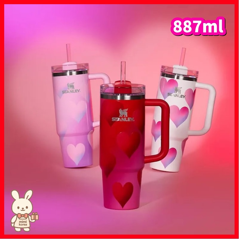 [バレンタイン限定] クインチャー H2.0 フローステート タンブラー 887mL 3色から選択 ハートグラデーション／バレンタインデーコレクション